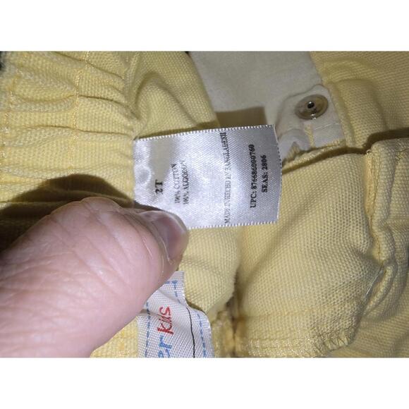 WonderKids Yellow Cotton Pants for‎ Toddlers Size 2T - Picture 3 of 4